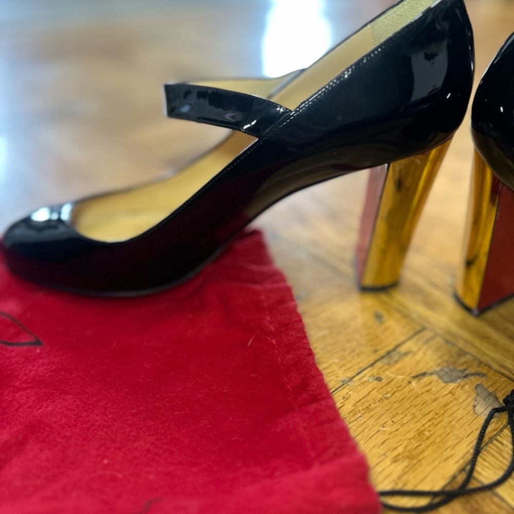 SOLD! Christian Louboutin Bibaba 85 Mary Jane Pumps - Picture 7 of 11